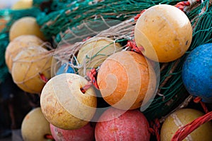 Colorful fishing net