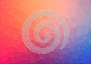 Colorful flat background with triangles for web design