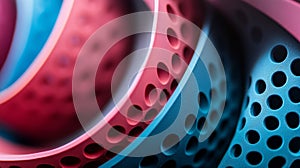 Colorful Flexible Materials Representing Thermoplastic Elastomers Design