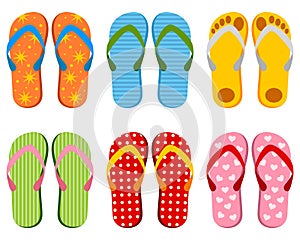 Colorful Flip Flops Collection