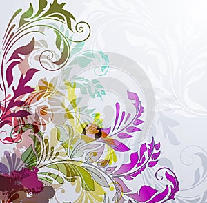 Colorful floral background