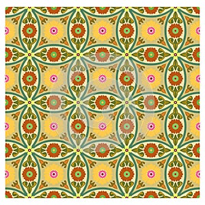 Colorful floral patterns seamlessly tiling.Seamless pattern can be used for wallpaper, pattern fills, web page background,