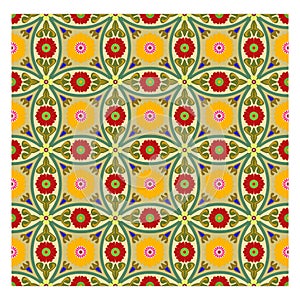 Colorful floral patterns seamlessly tiling.Seamless pattern can be used for wallpaper, pattern fills, web page background,