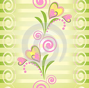 Colorful floral vector seamless pattern