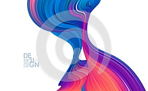 Colorful flow background with bstract wave liquid shape.