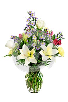 Colorful flower arrangement centerpiece