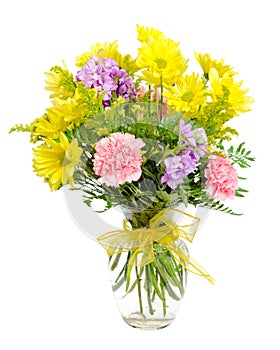 Colorful flower arrangement centerpiece