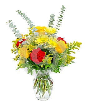 Colorful flower bouquet arrangement