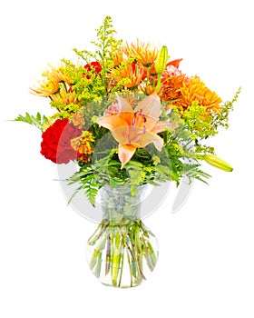 Colorful flower bouquet arrangement centerpiece