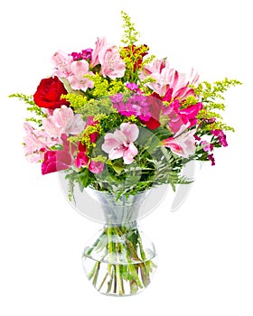 Colorful flower bouquet arrangement centerpiece photo