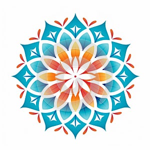 Colorful Flower Logo Inspired By Hindu Art And Architecture