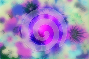 Colorful flowers background