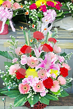 Colorful flowers bouquet