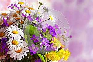 Colorful flowers bouquet.