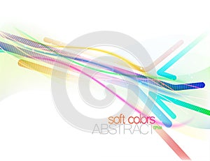 Colorful flowing with softness style