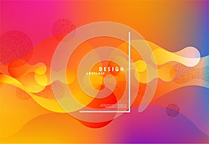 Colorful fluid background. Vector abstract minimalistic design.