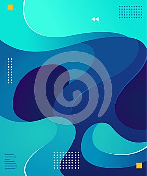 Colorful fluid background vector graphic element