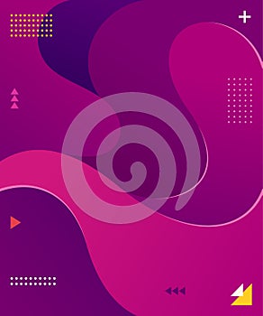 Colorful fluid background vector graphic element