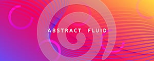 Colorful Fluid Shape. Flow 3d Liquid. Color