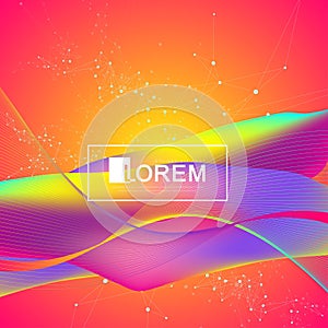 Colorful fluid waves with gradients. Futuristic trendy design. Modern vector template for your design