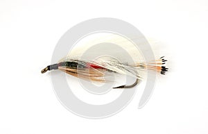 Colorful fly fishing fly