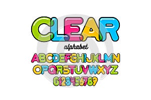 Colorful font design