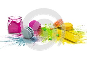 Colorful food paint