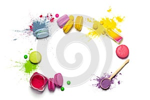 Colorful food paint