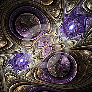 Colorful fractal swirly pattern
