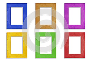 Colorful frame isolated on white background