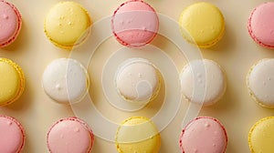 The Colorful French Macarons.AI generated image