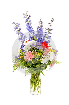 Colorful fresh flower arrangement centerpiece