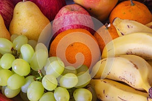 Colorful fresh fruits