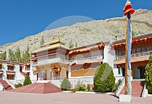 Colorful fron portion of sumoor gompa