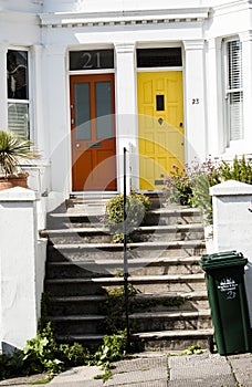 Colorful front doors