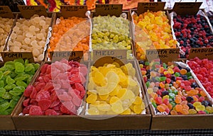 Colorful Fruit Flavored Candy photo