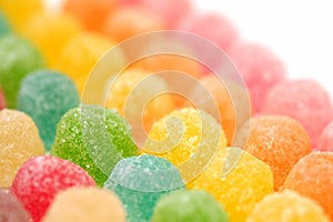 Colorful fruit jelly candy