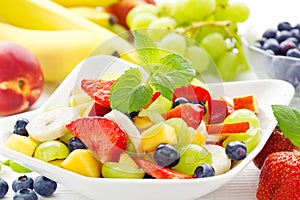 Colorful fruit salad