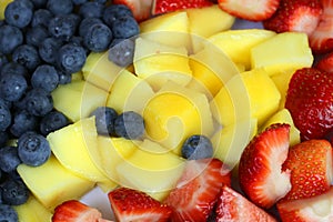 Colorful fruit salad