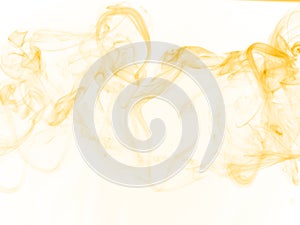 Colorful fume on white background - abstract waves
