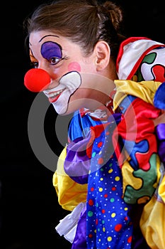 Colorful funky clown