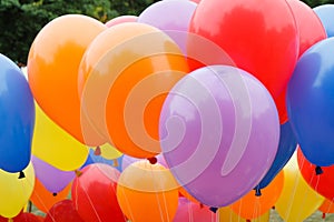 Colorful funny balloons