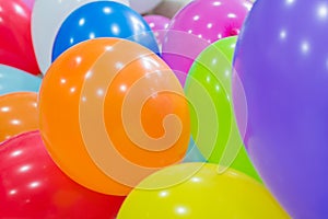 Colorful funny balloons.