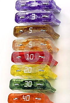 Colorful Fuses Line Up photo