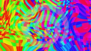 Colorful futuristic grid displace pattern illustration background.