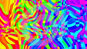 Colorful futuristic grid displace pattern illustration background.