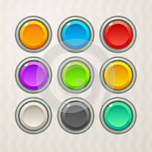 Colorful Game Buttons