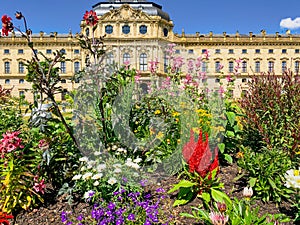 Colorful garden in the WÃ¼rzburg Residence