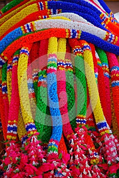 Colorful garlands photo