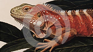 Colorful Gecko Illustration with Intricate Details photo